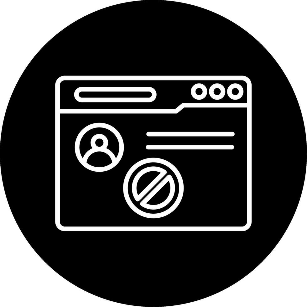 icono de vector prohibido