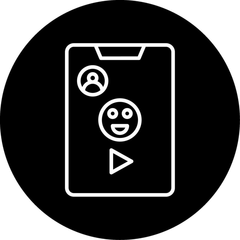 icono de vector de videollamada