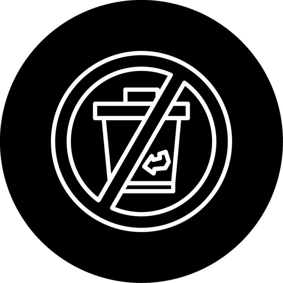 No Disposable Vector Icon