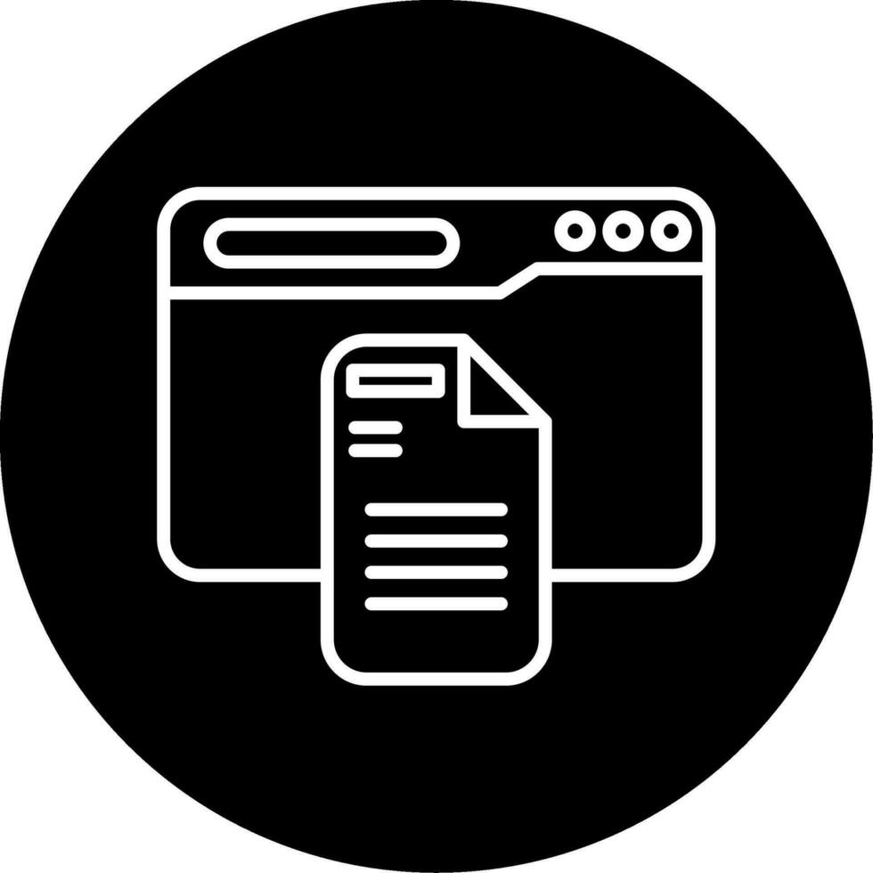 icono de vector de documento