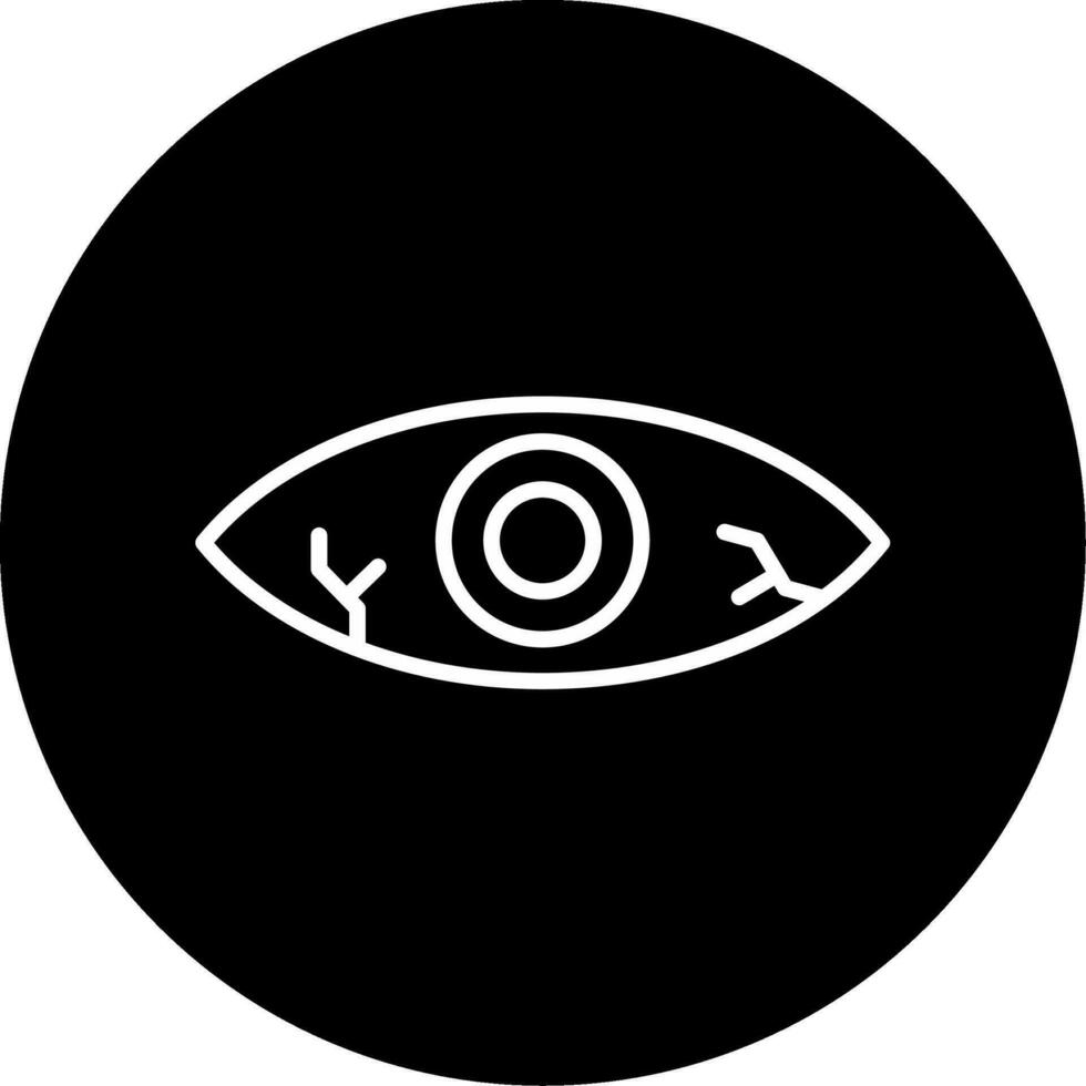 Red Eye Vector Icon
