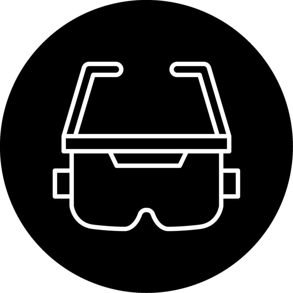 icono de vector de gafas ar