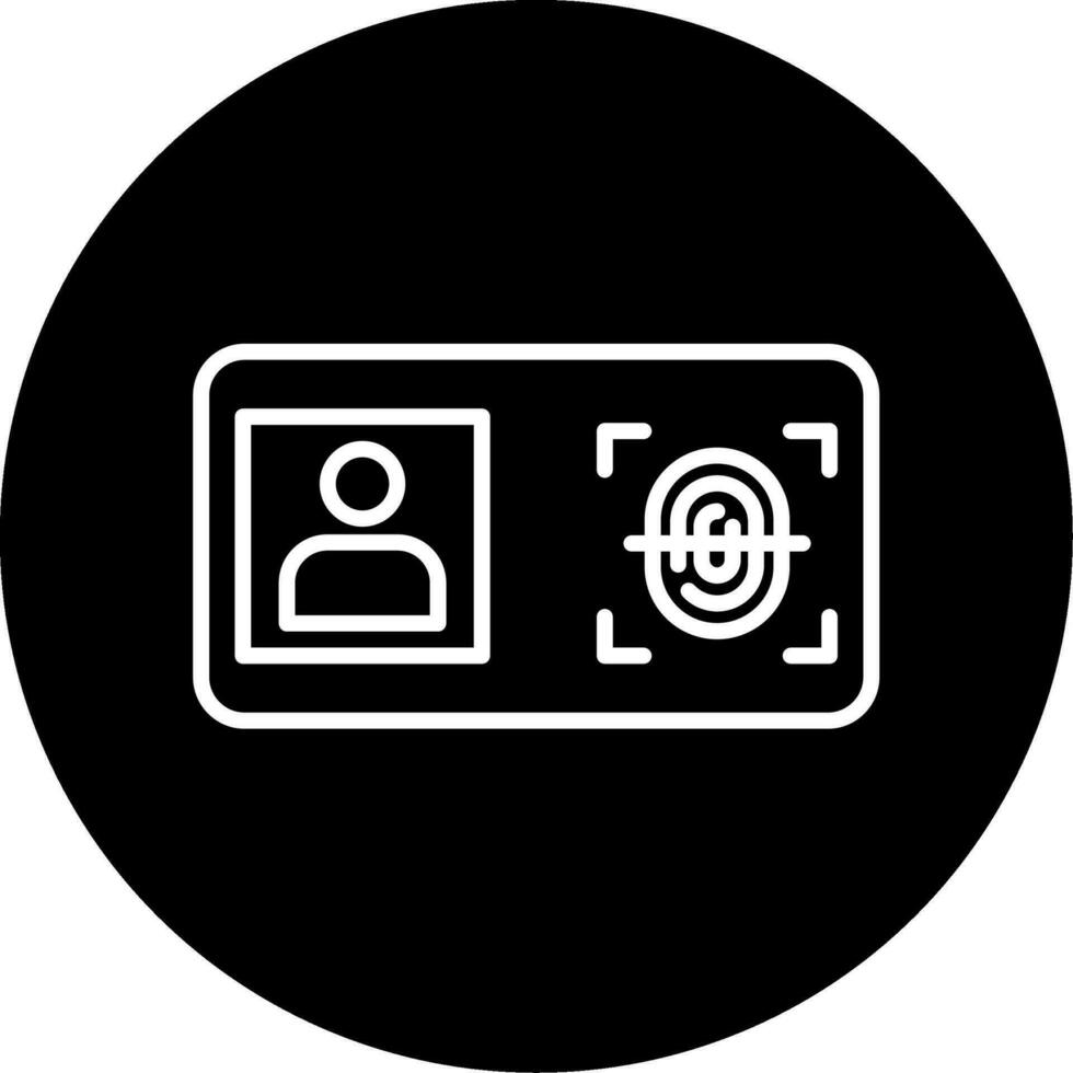 Biometric Identification Vector Icon