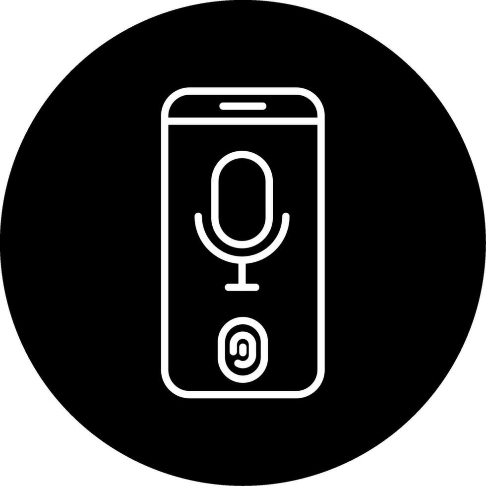 Voice Recognition Vector Icon