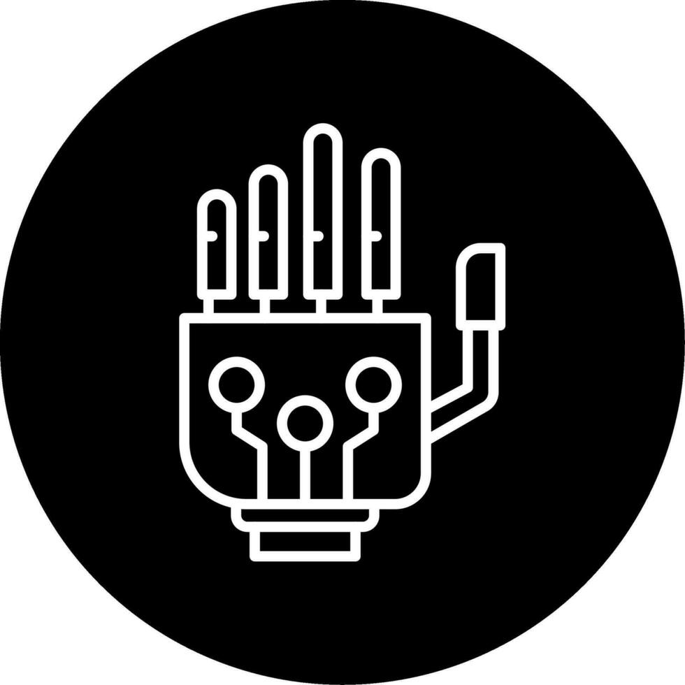 Robotic Hand Vector Icon