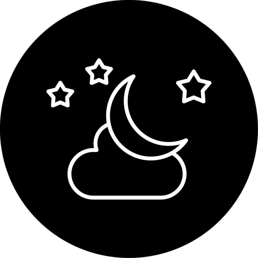 icono de vector de luna