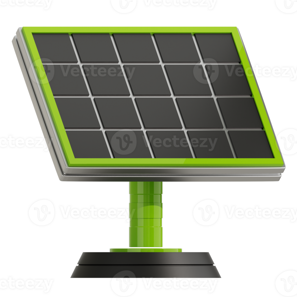 solar panels 3D Icon png