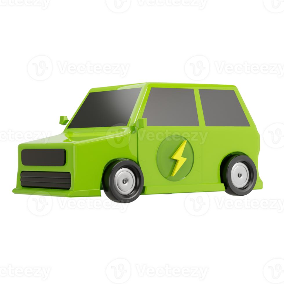 eco friendly car 3D Icon png