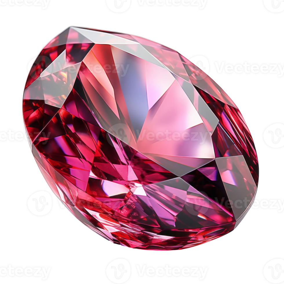 Ruby gem on transparent background, created with generative AI png