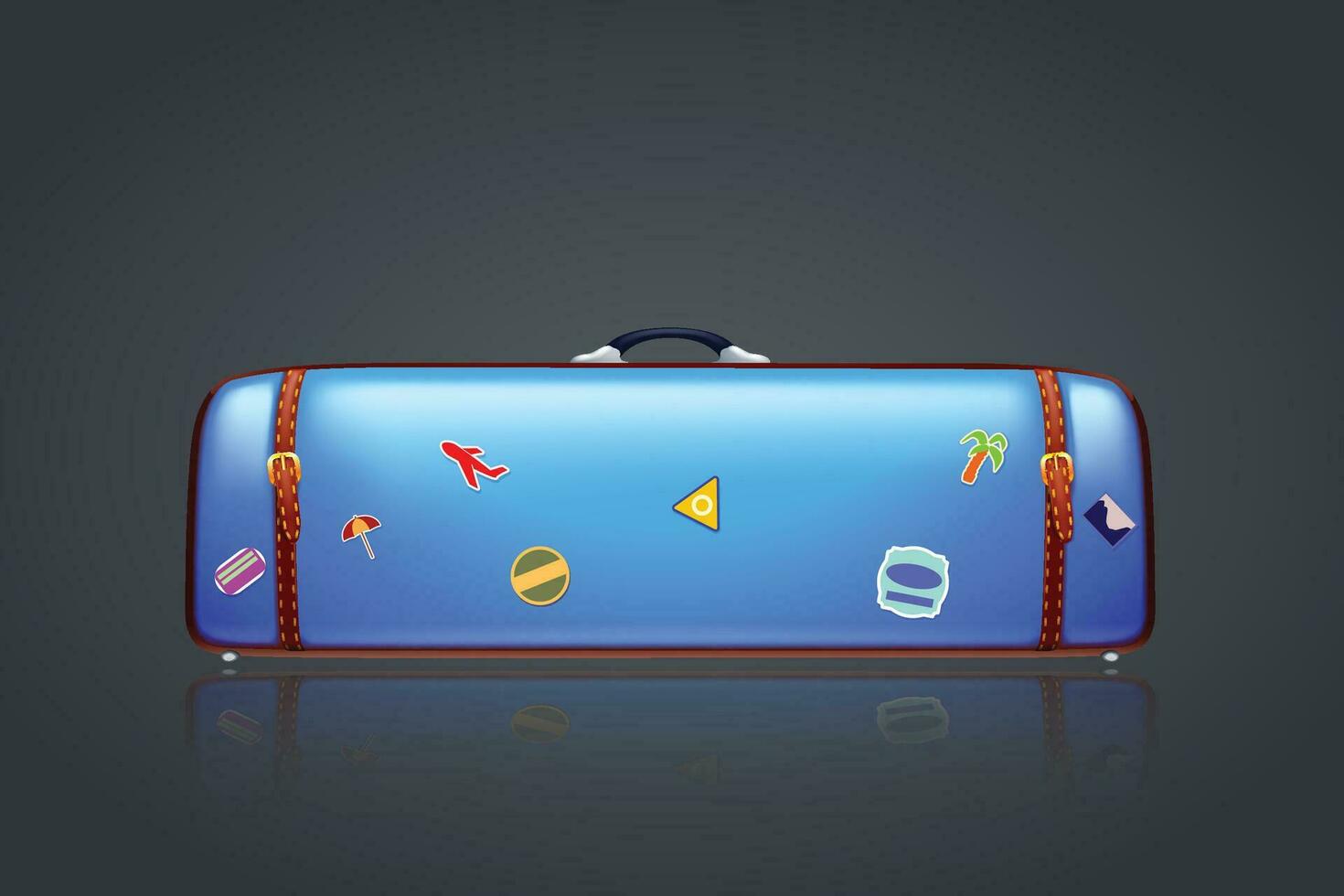 too big suitcase 32547888 Vector Art at Vecteezy