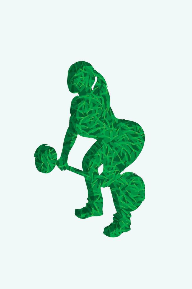 sport woman grass 04 vector