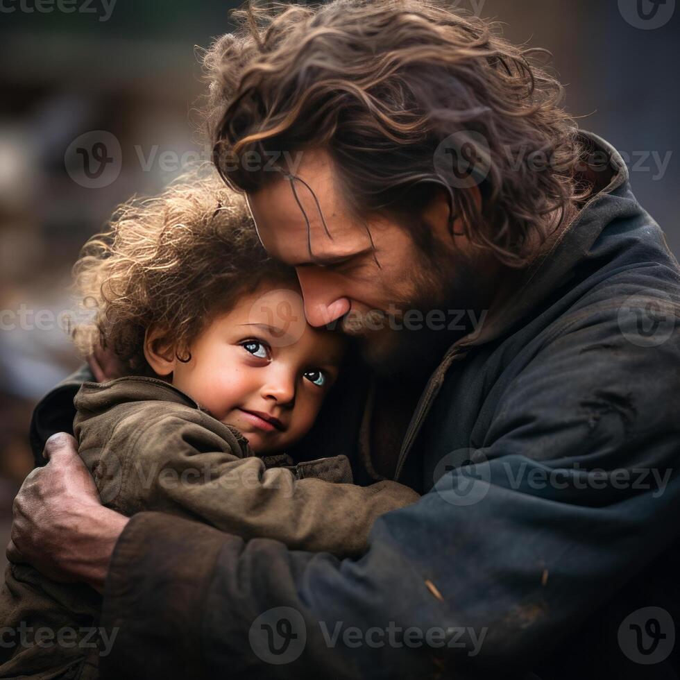 AI Generated A touching image capturing empathy and compassion AI generated photo