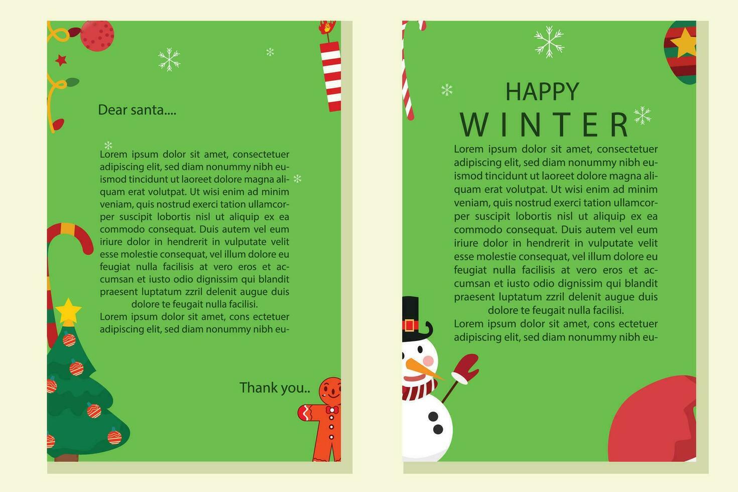 Vector set of posters greeting card merry Christmas and new year with winter natal ornament design templates