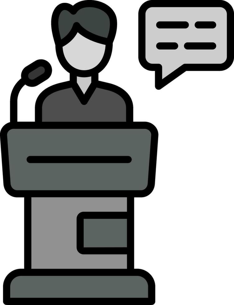 line filled grey vector