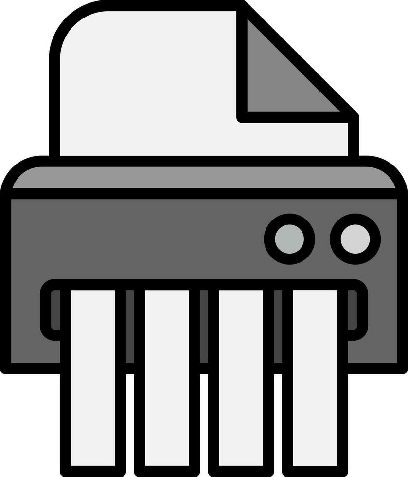 line filled grey vector