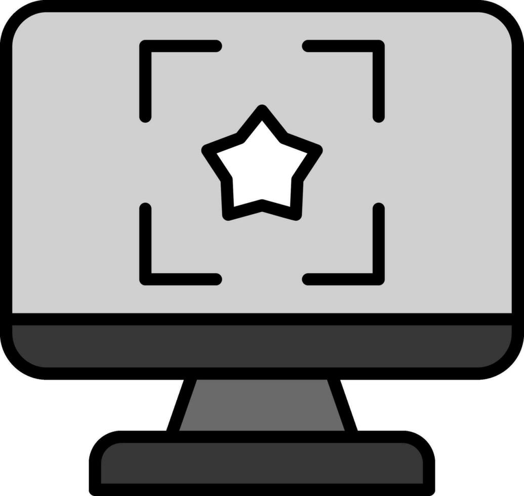 line filled grey vector