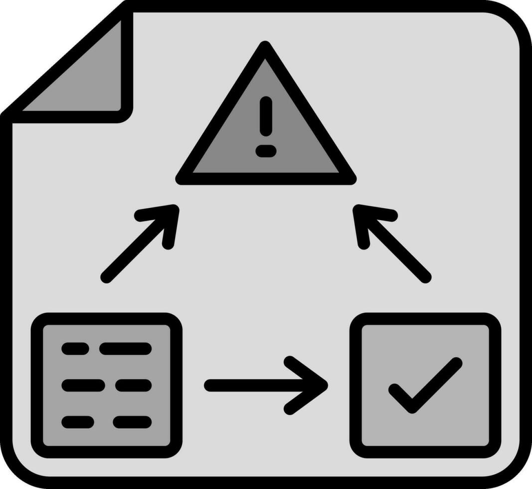 line filled grey vector