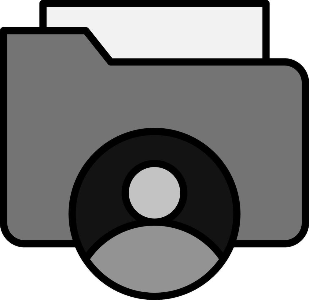 line filled grey vector