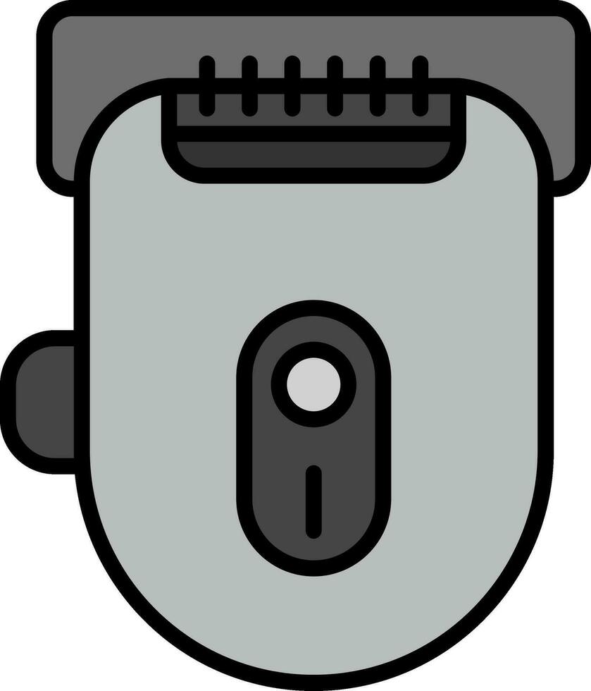 line filled grey vector