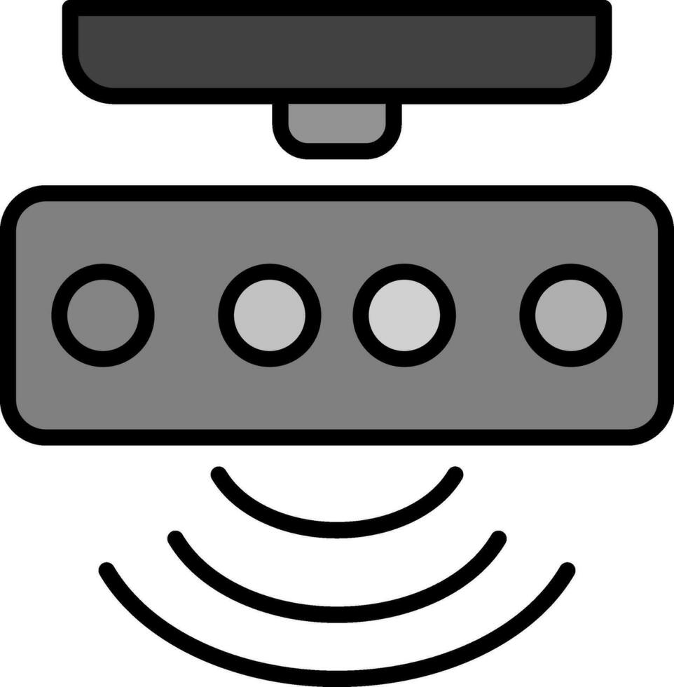 line filled grey vector
