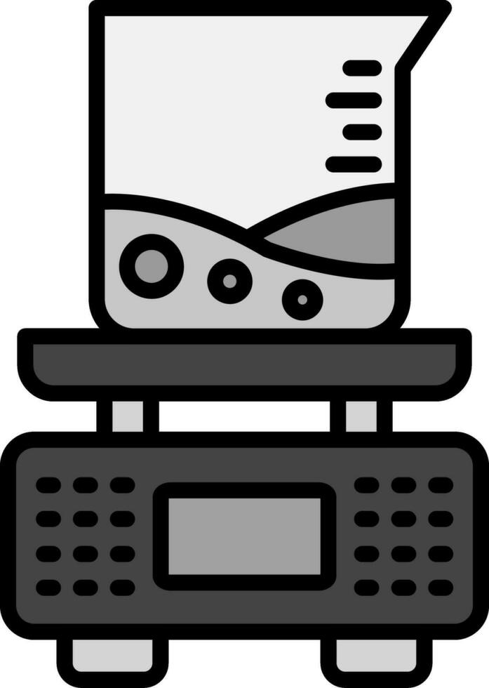 line filled grey vector