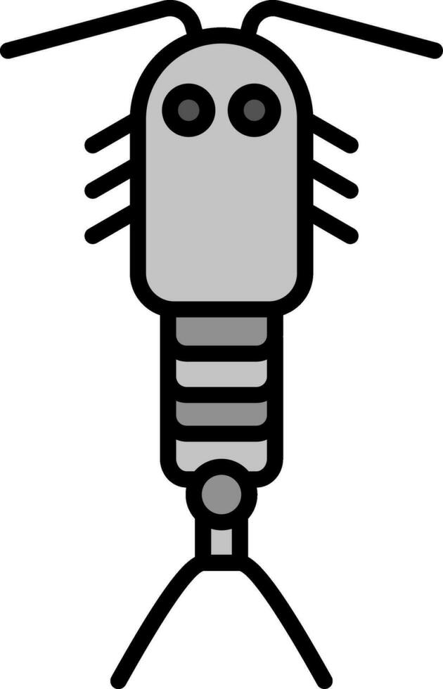 line filled grey vector