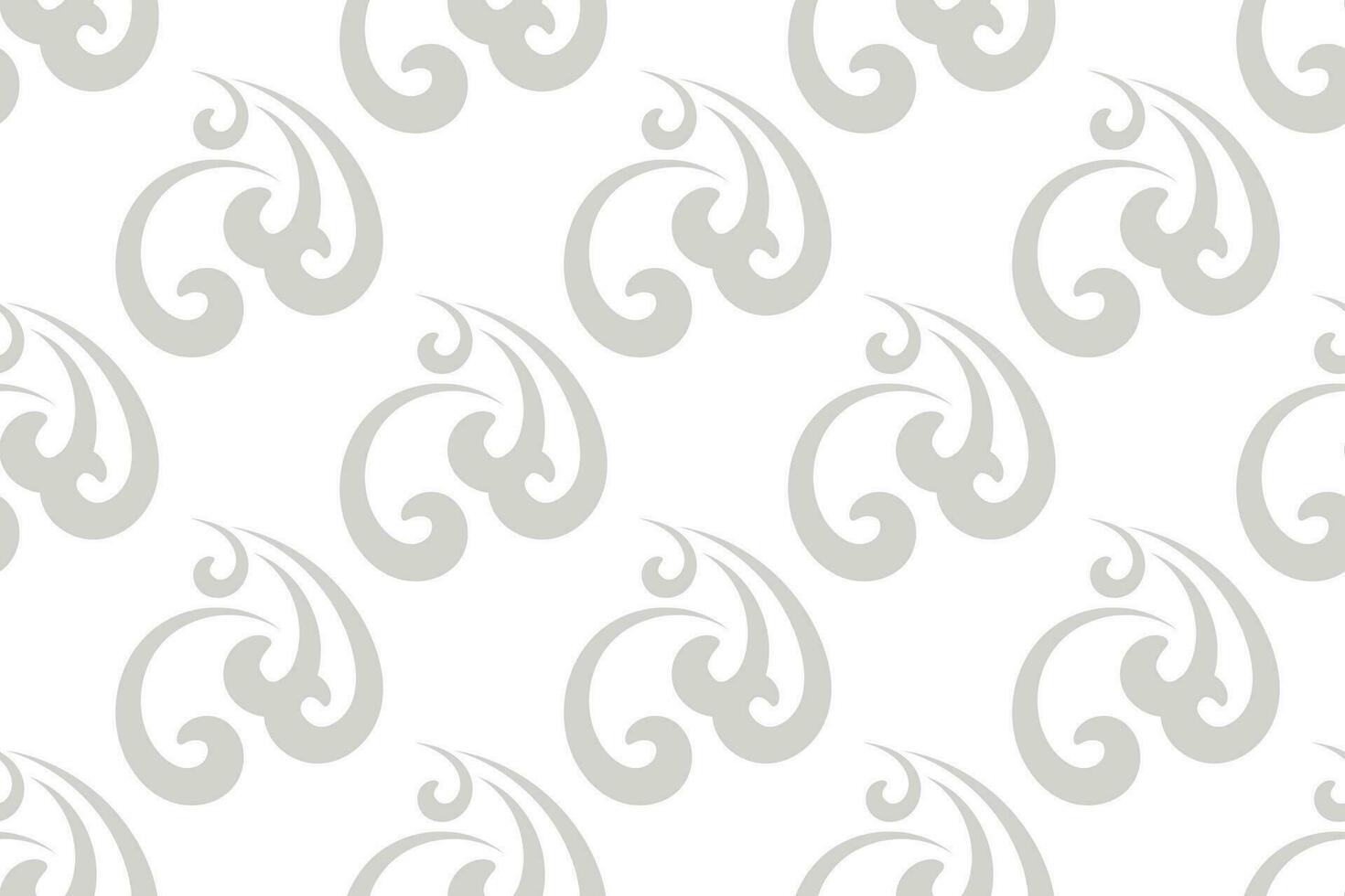 floral seamless abstract grey pattern background vector