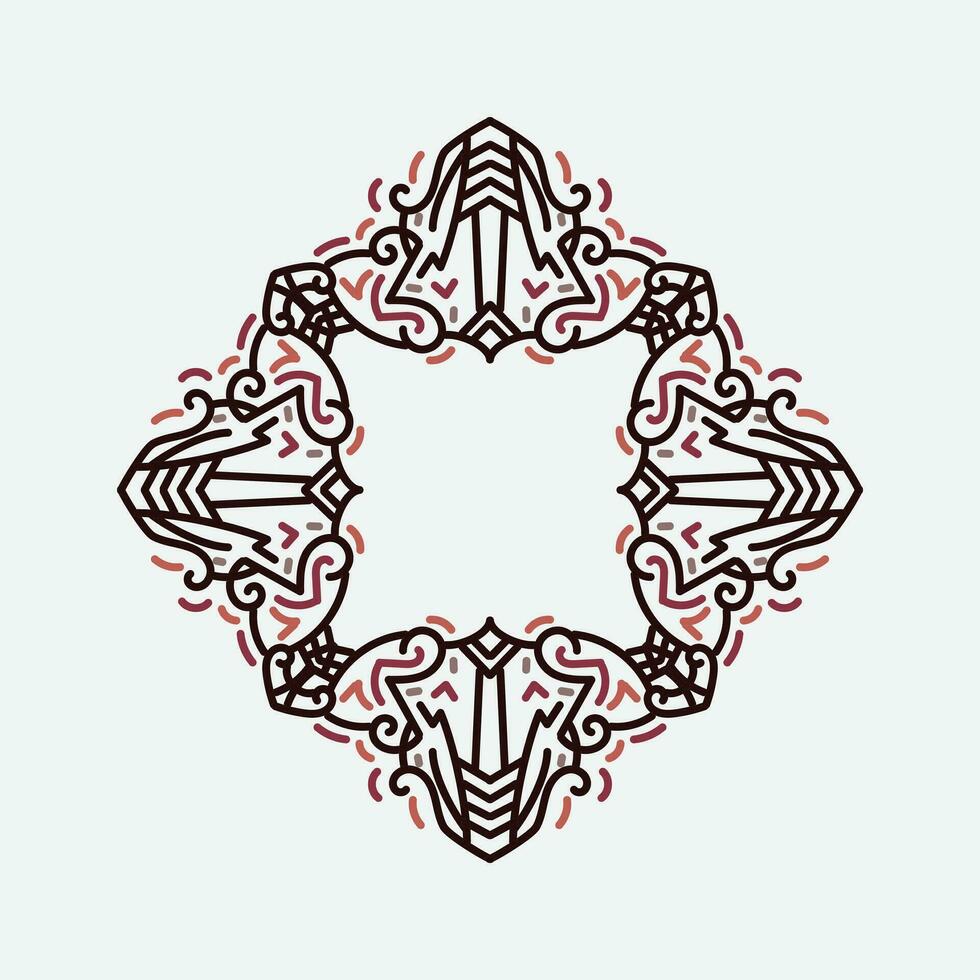 Vintage decorative ornament design element. vector illustration
