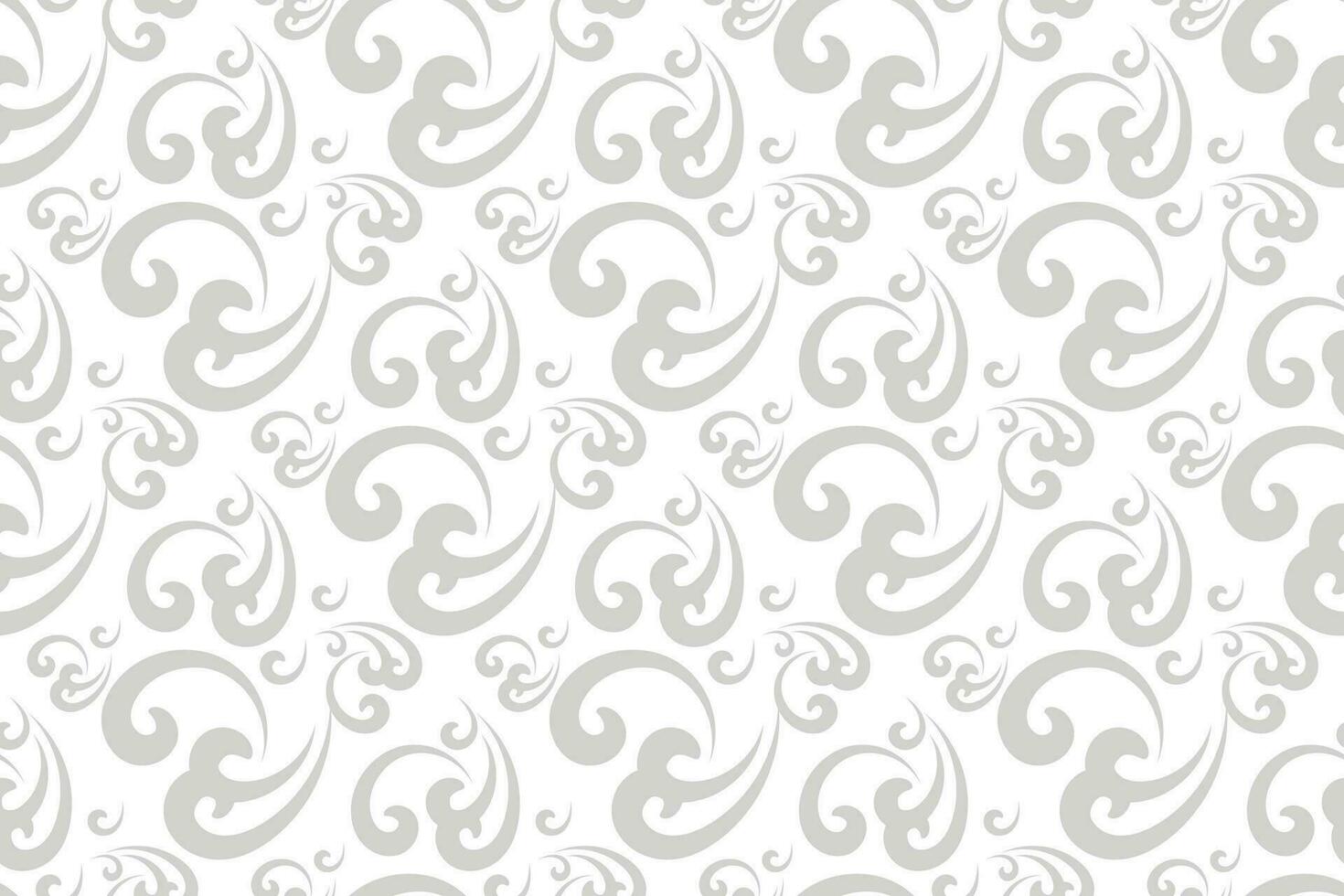 floral seamless abstract grey pattern background vector