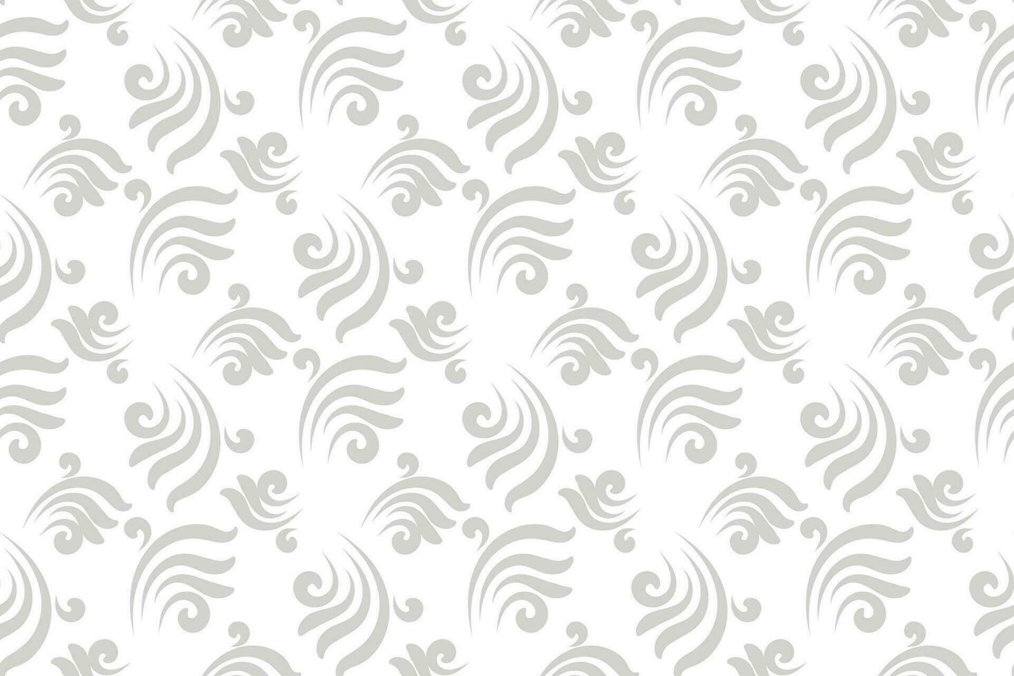 floral seamless abstract grey pattern background vector