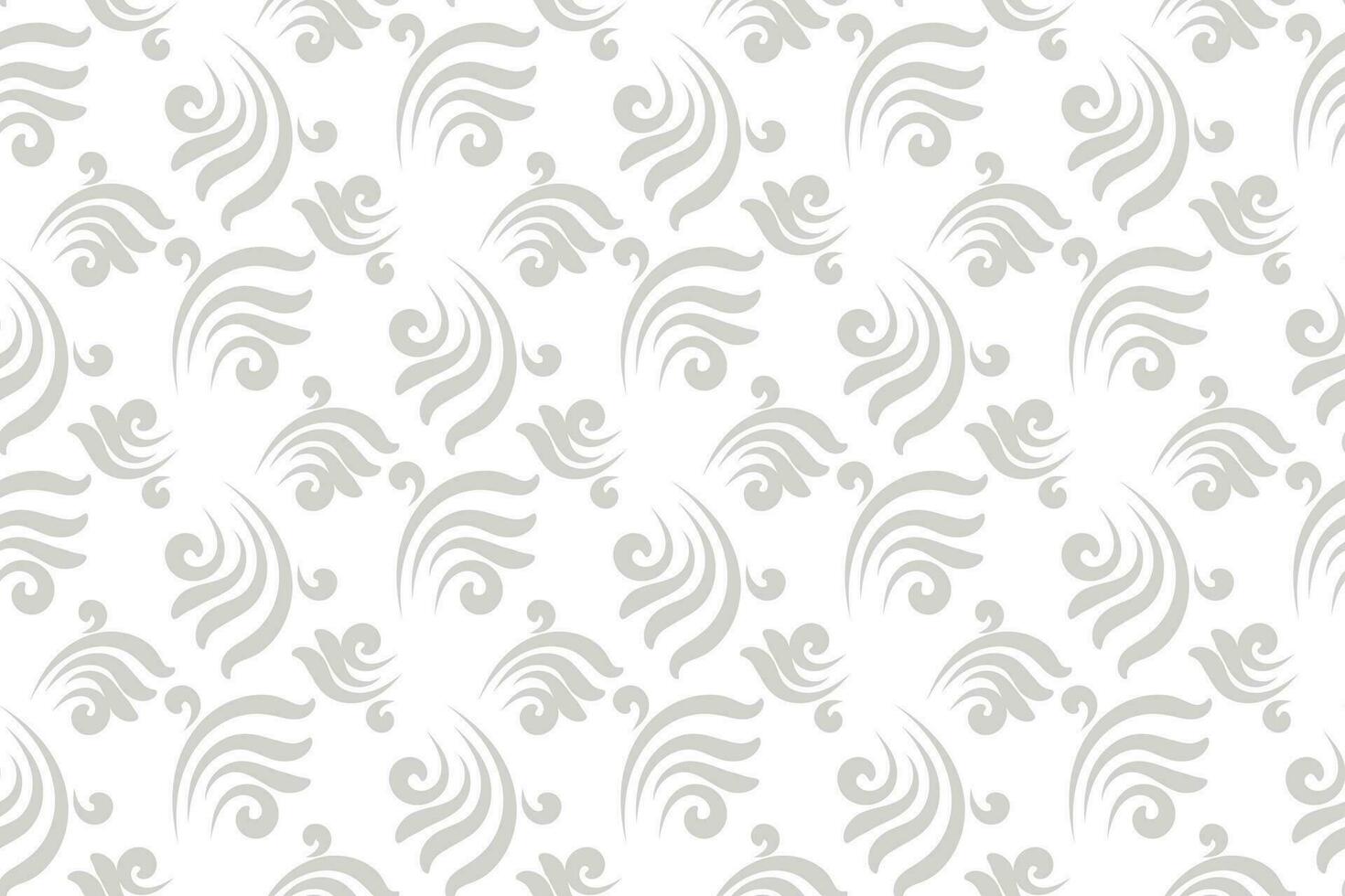 floral seamless abstract grey pattern background vector