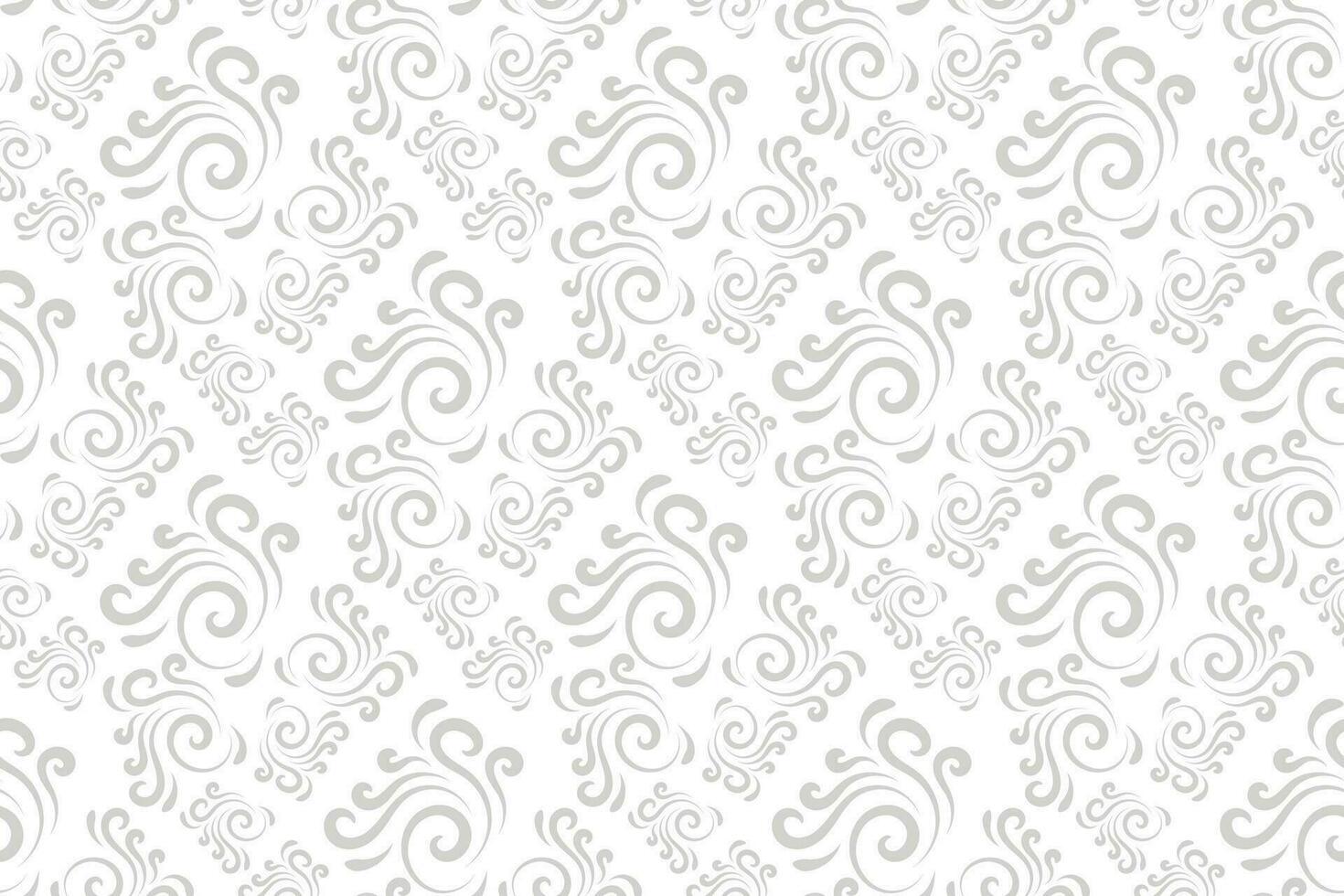 floral seamless abstract grey pattern background vector