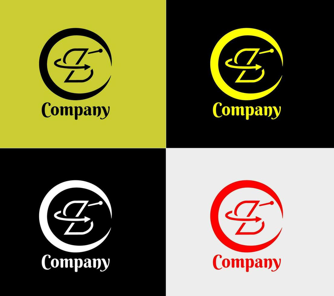 Z new mordern logo, elements color variation abstract icon. Modern logotype, business template. vector