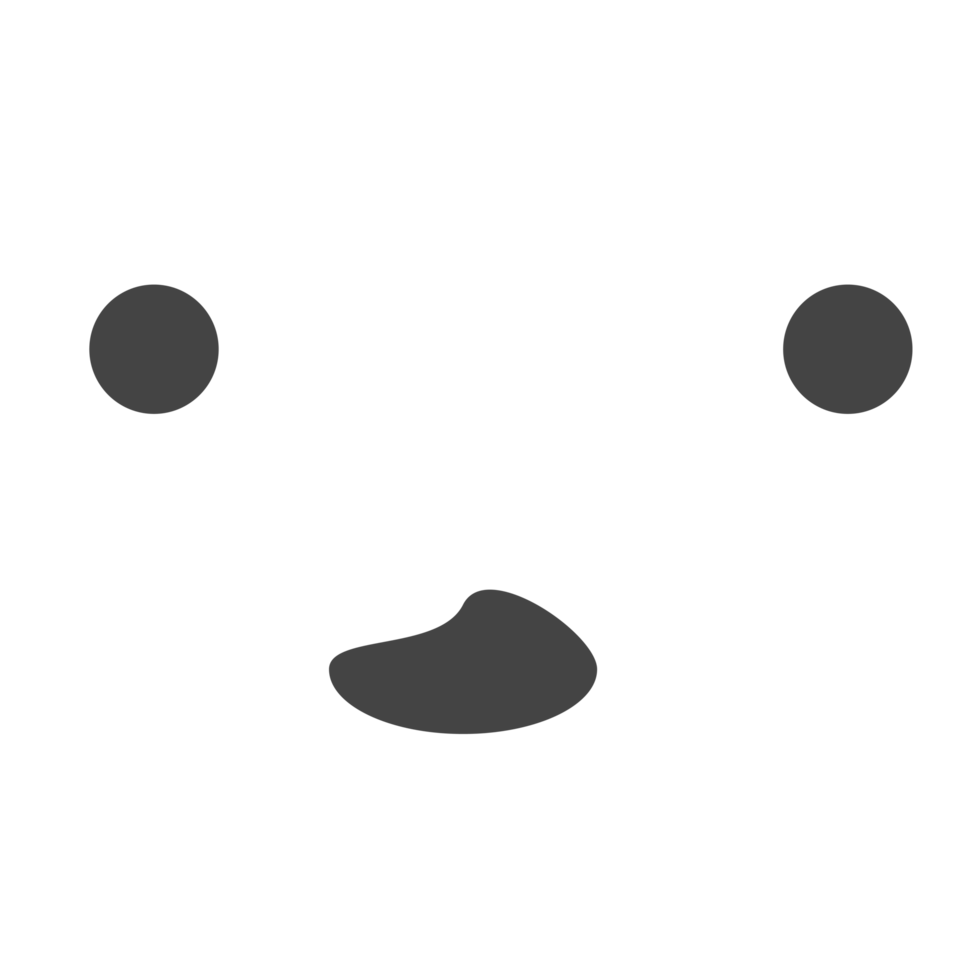 Cartoon Face Emotion on a Transparent Background png