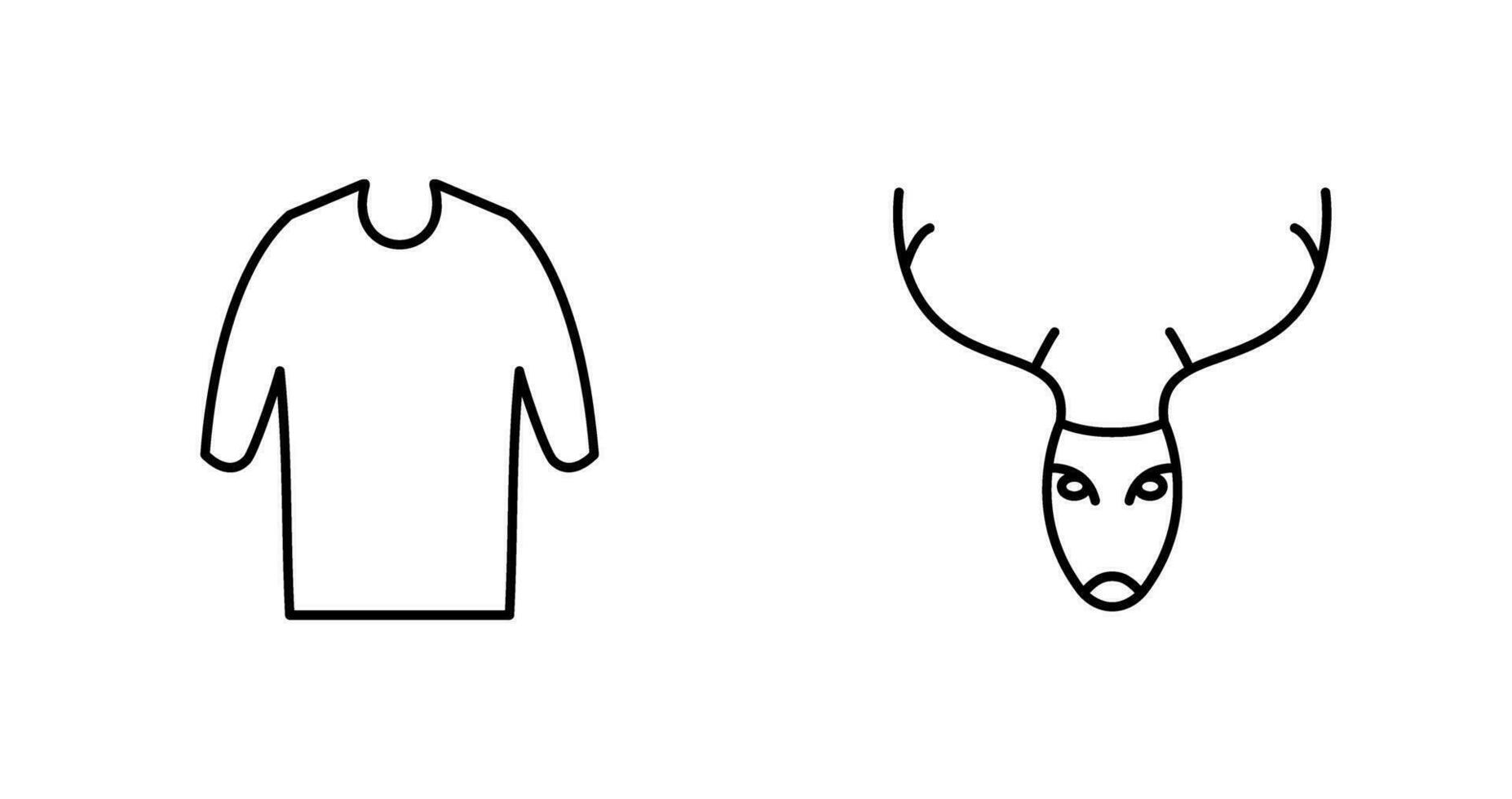 Casual Shirt and Animal Icon vector