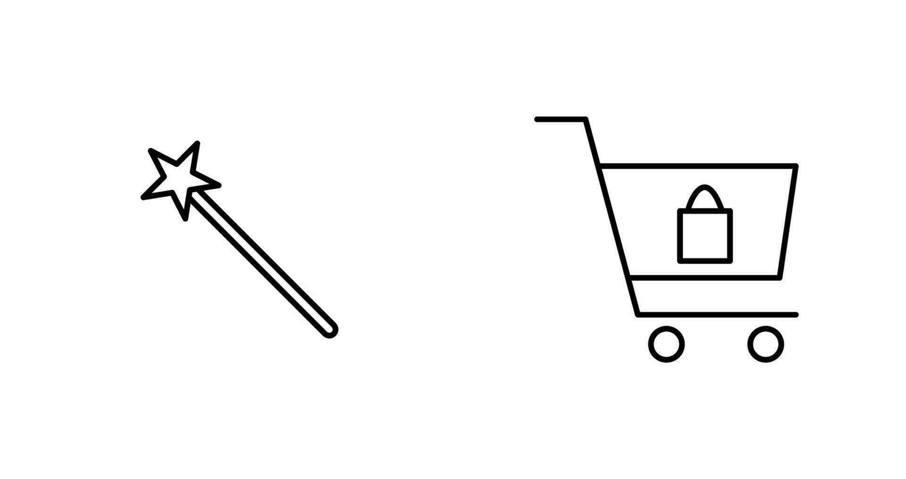 magic and shopping  Icon vector