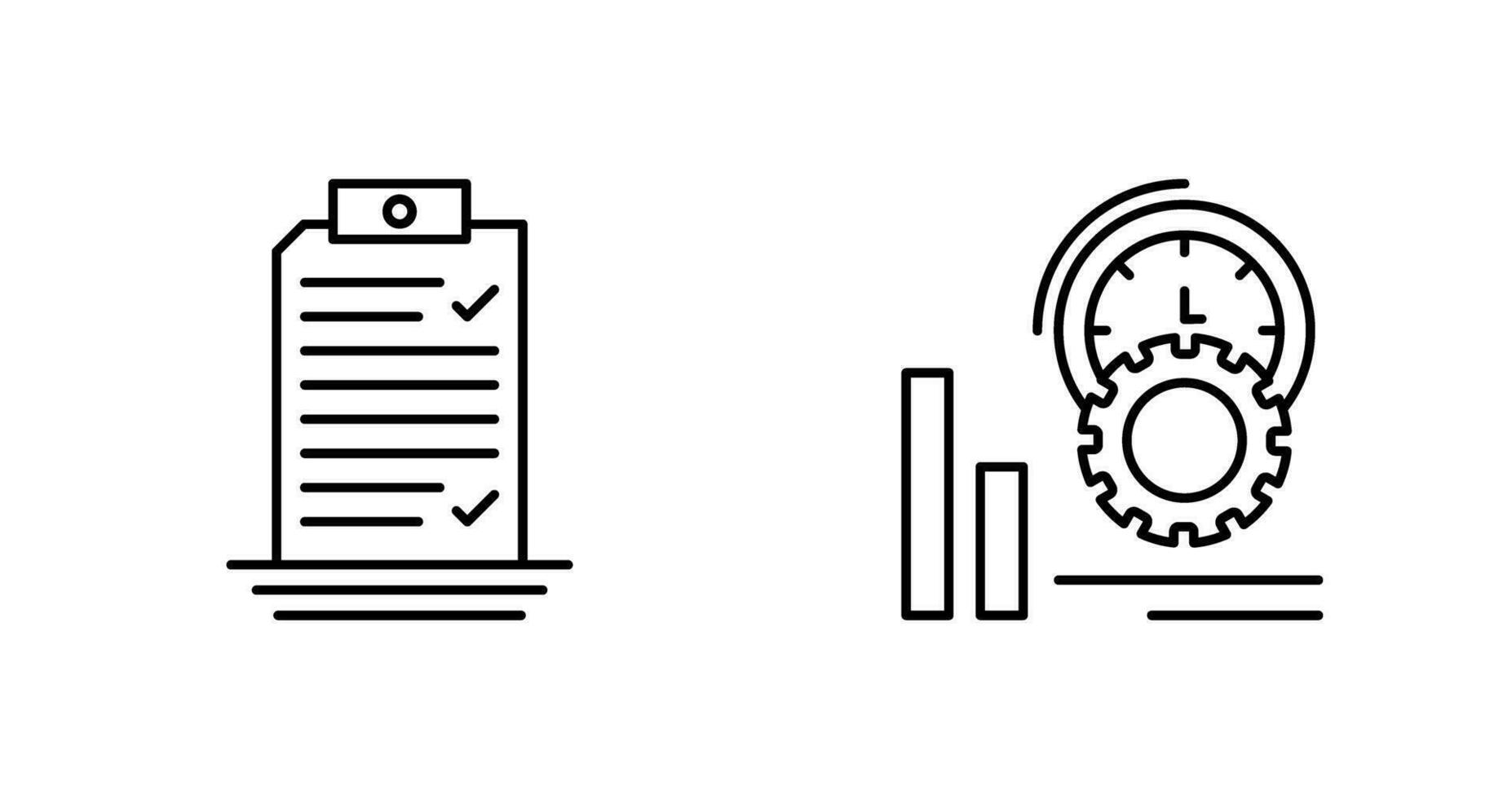 Check List and Performance Icon vector