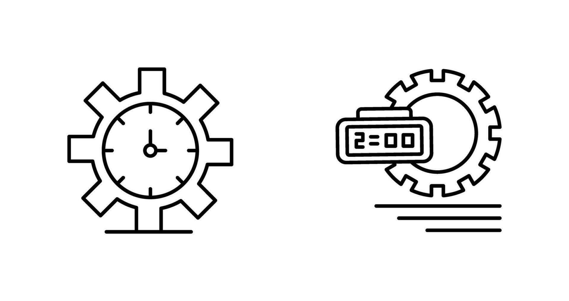 Time Management and Time Management Icon vector
