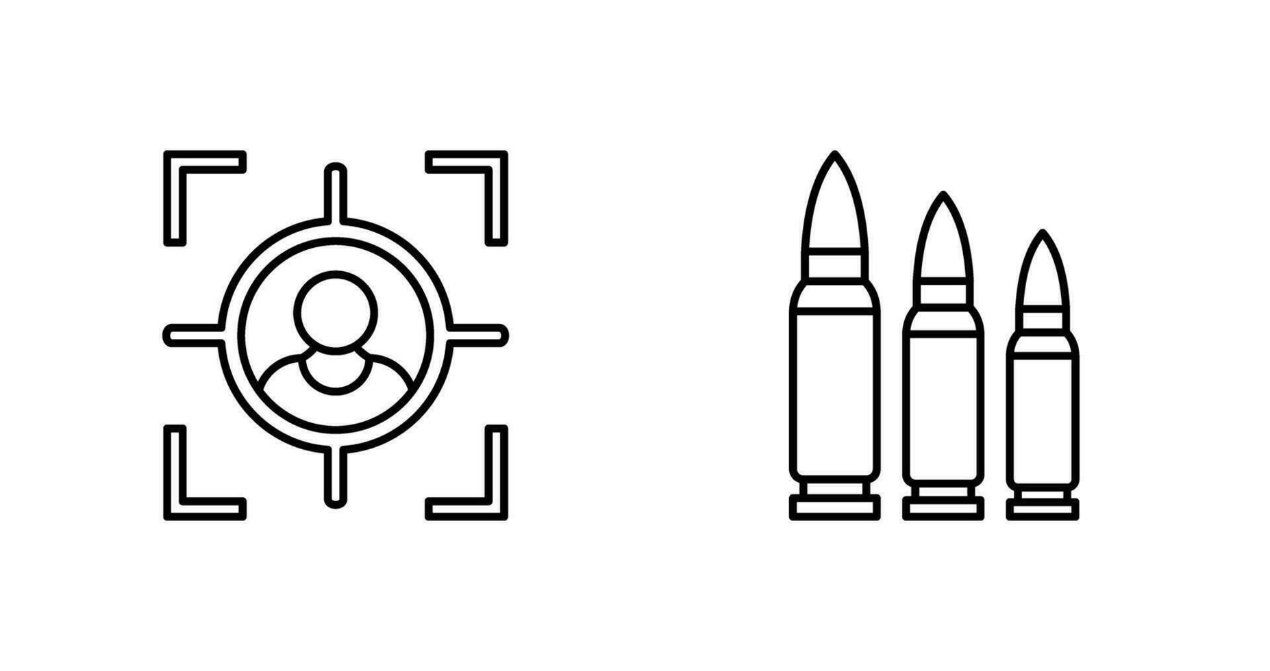 Target and Bullets Icon vector