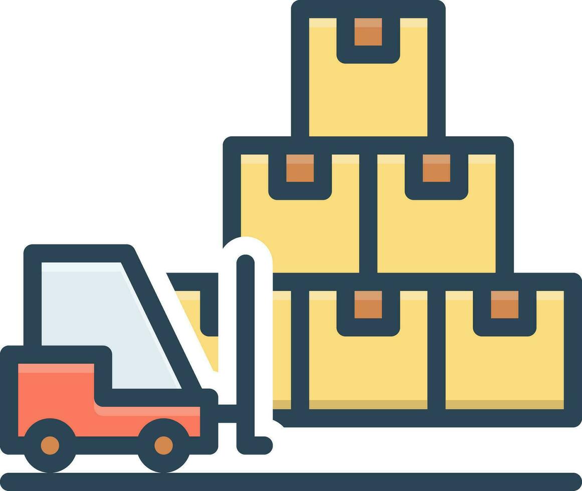 color icon for quantities vector