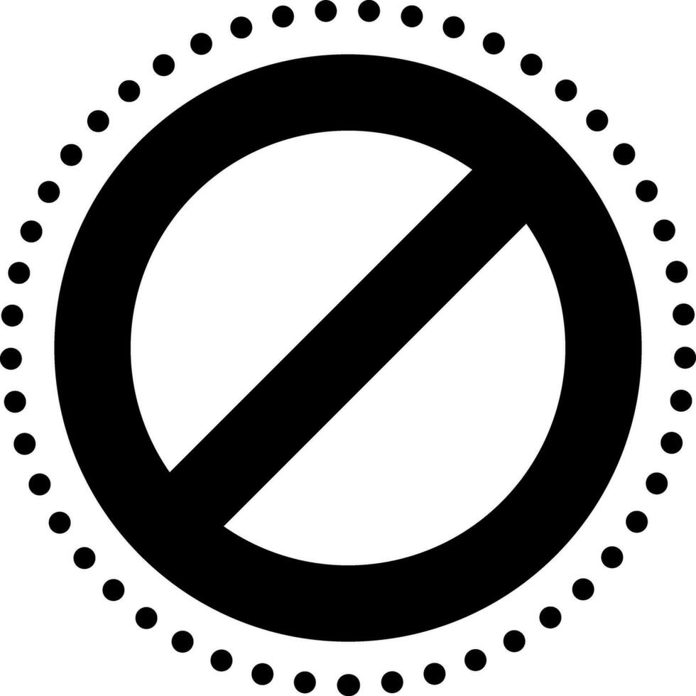 solid icon for stopped vector