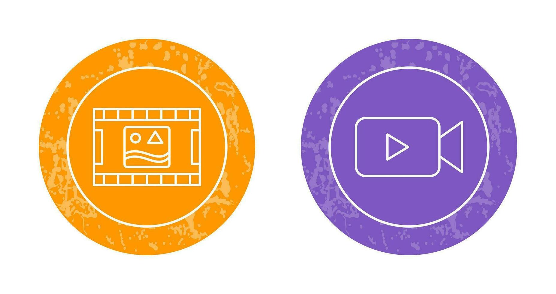 pictures reel and video Icon vector