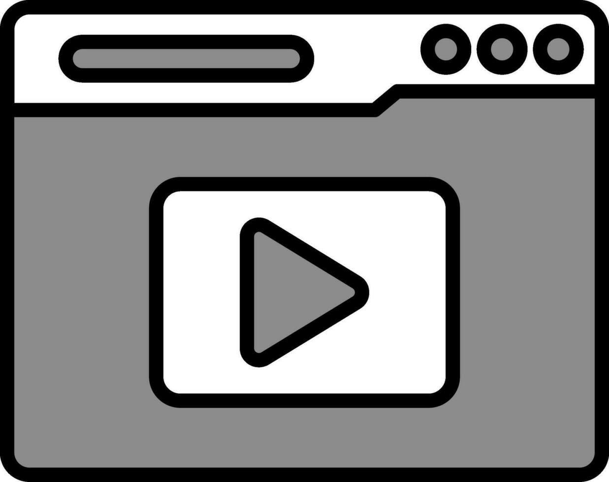 icono de vector de transmisión de video