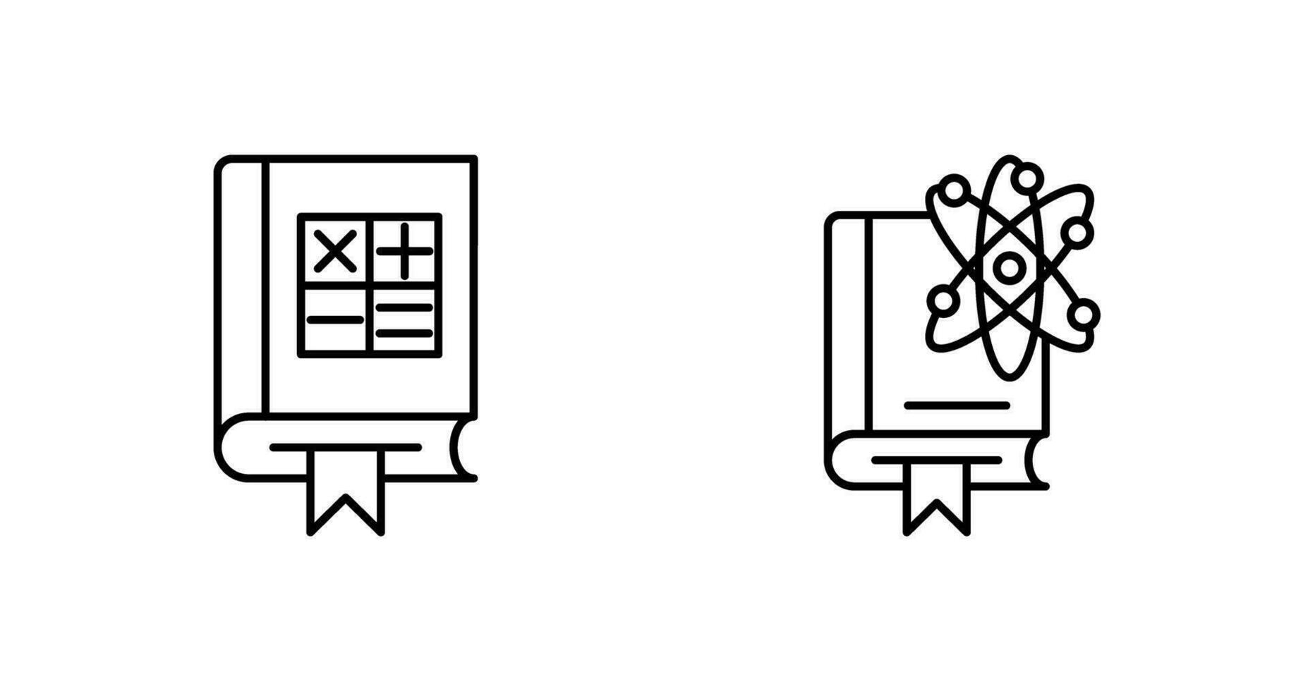 matemáticas y Ciencias icono vector