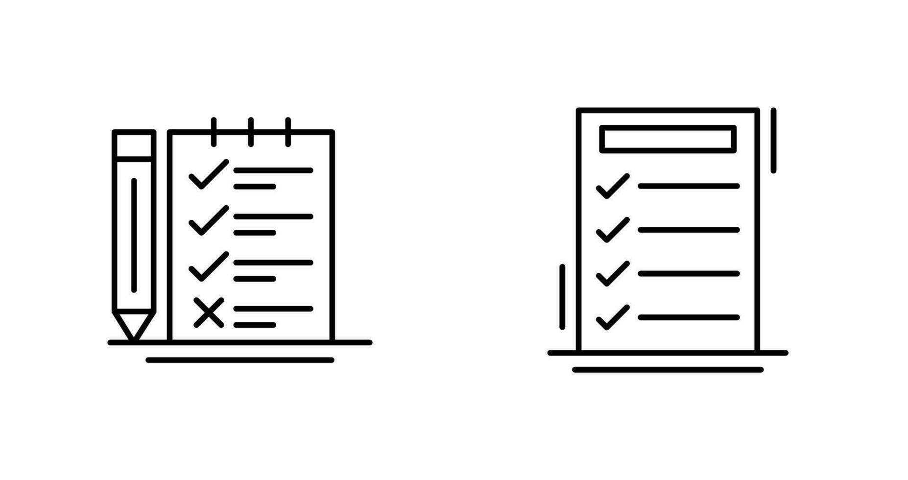 Survey Checklist and To do List Icon vector