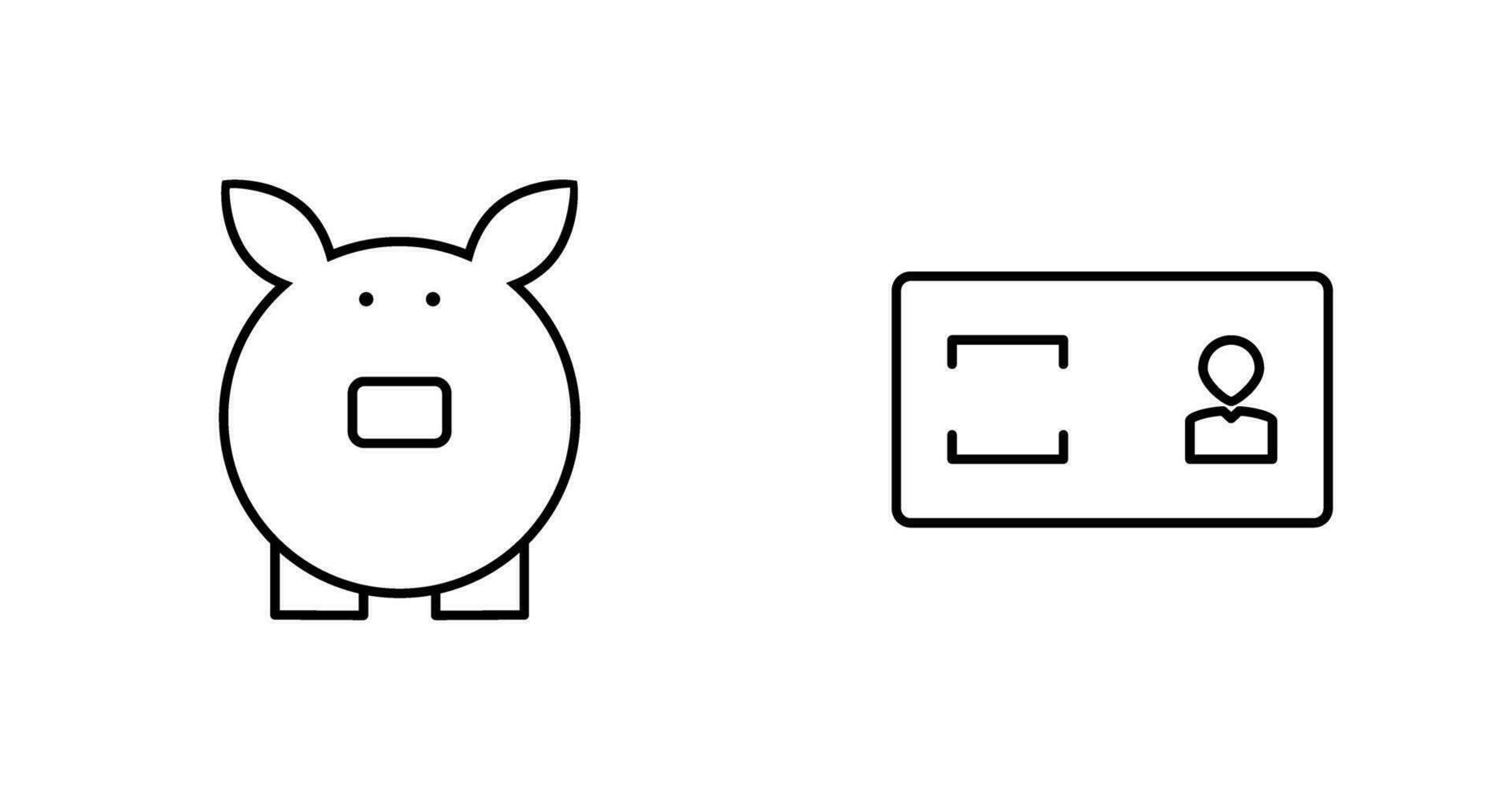 savings and membership card Icon vector
