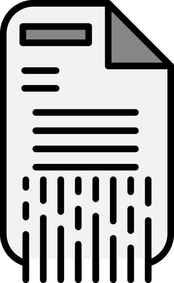 Shredding Vector Icon