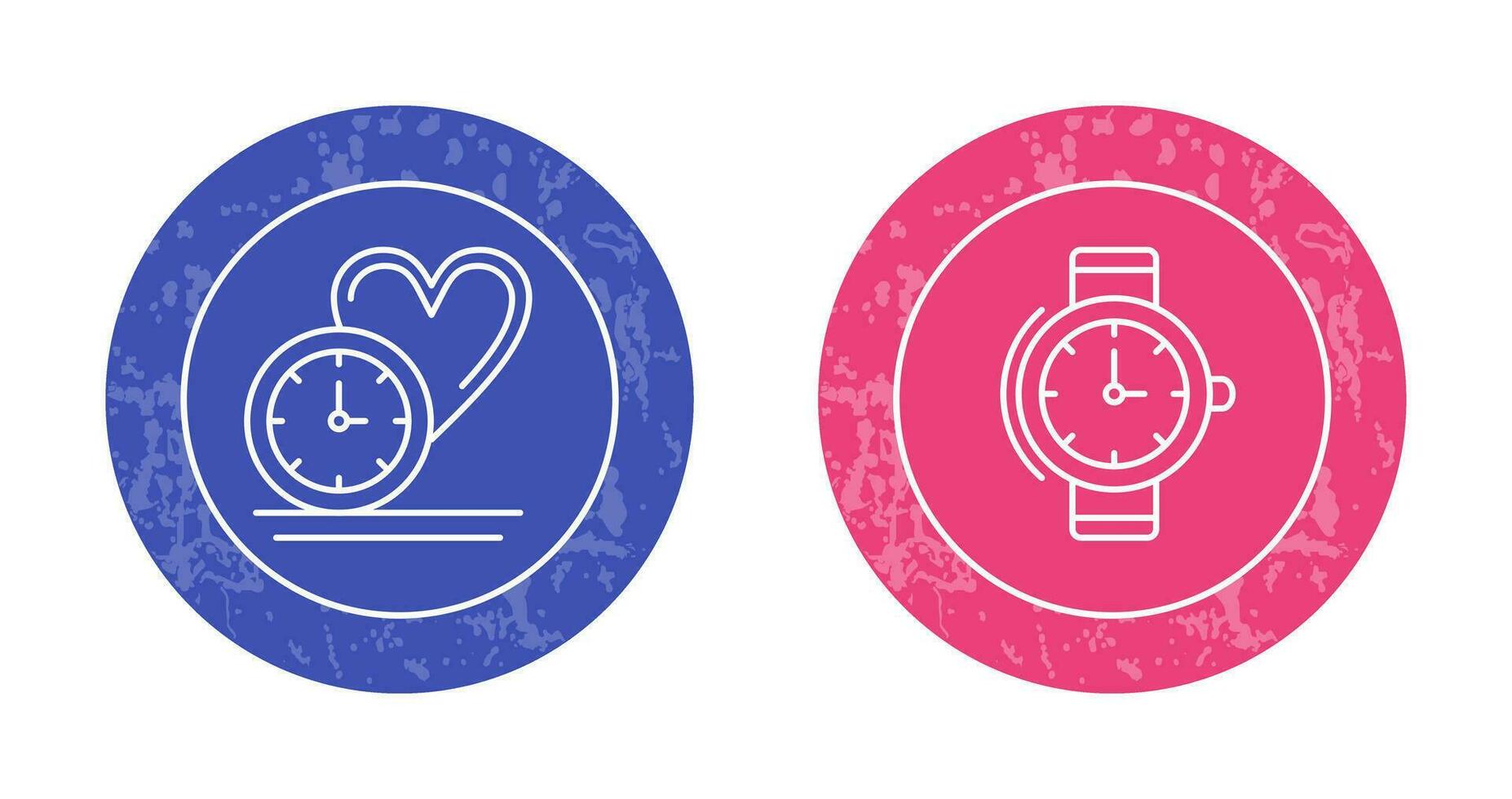 Love and Wrist Watch Icon vector