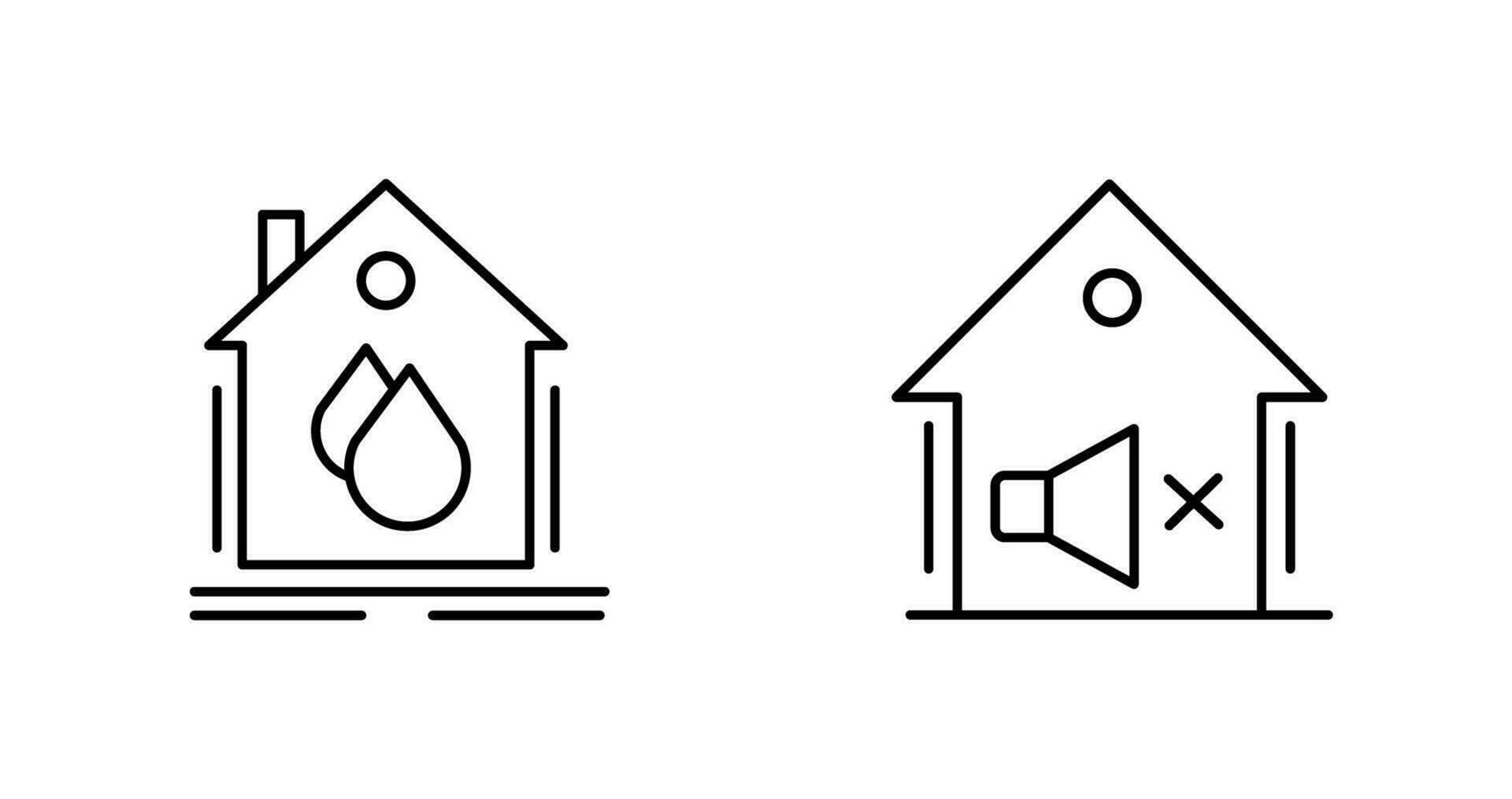 Water Hose and Mute Icon vector