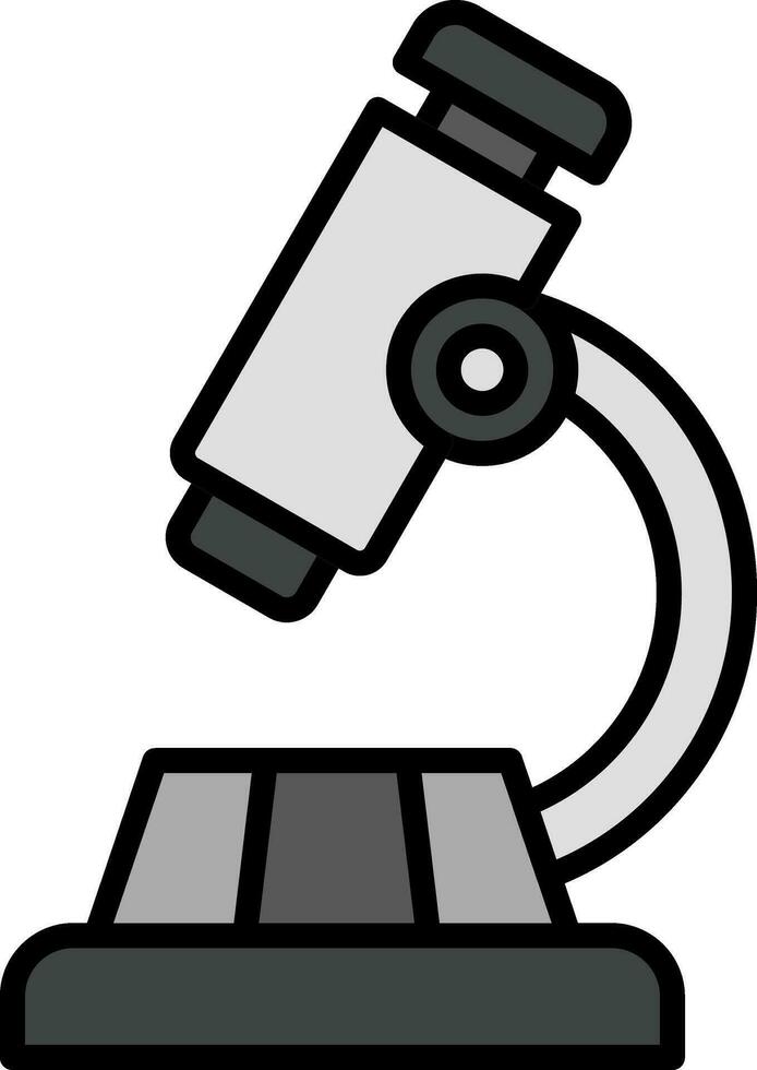 icono de vector de microscopio